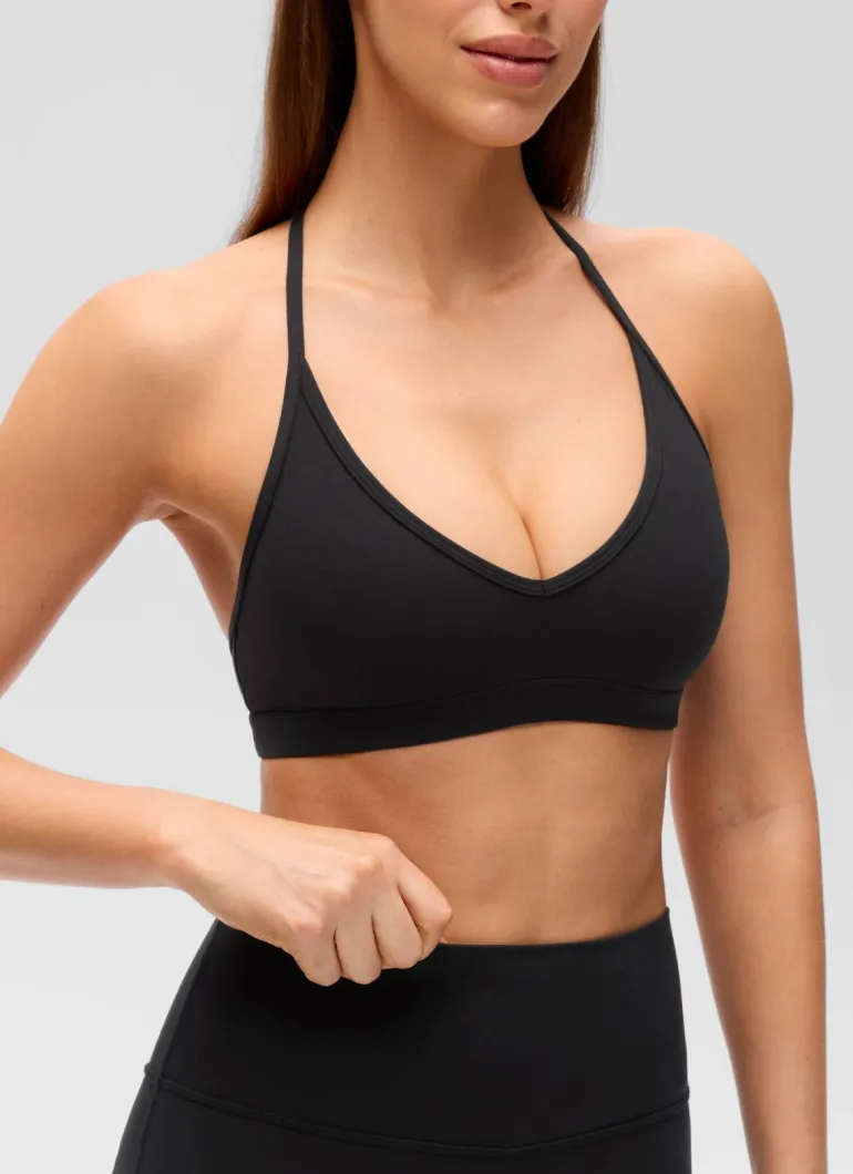 Butterluxe Soft Double Lined T Back Sports Bra