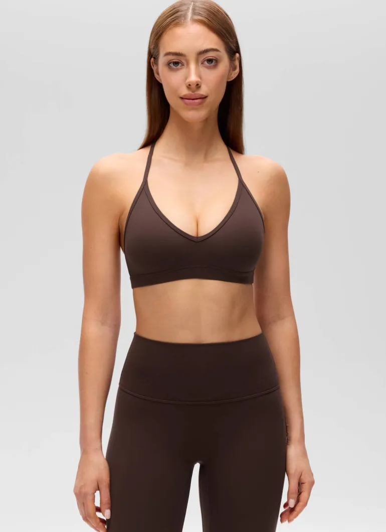 Butterluxe Soft Double Lined T Back Sports Bra