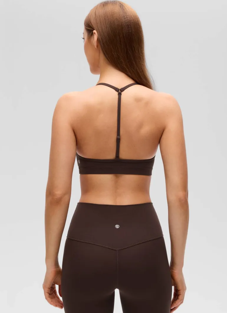 Butterluxe Soft Double Lined T Back Sports Bra