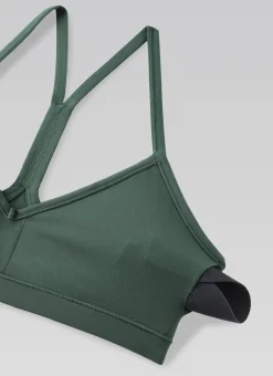 Butterluxe Sports Ruched V Neck Bra