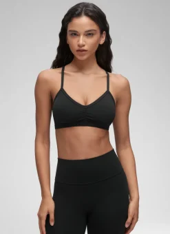 Butterluxe Sports Ruched V Neck Bra