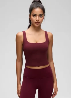 Butterluxe Square Neck Built in Bra Tank