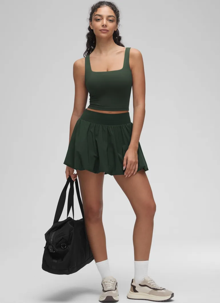 Butterluxe Square Neck Built in Bra Tank