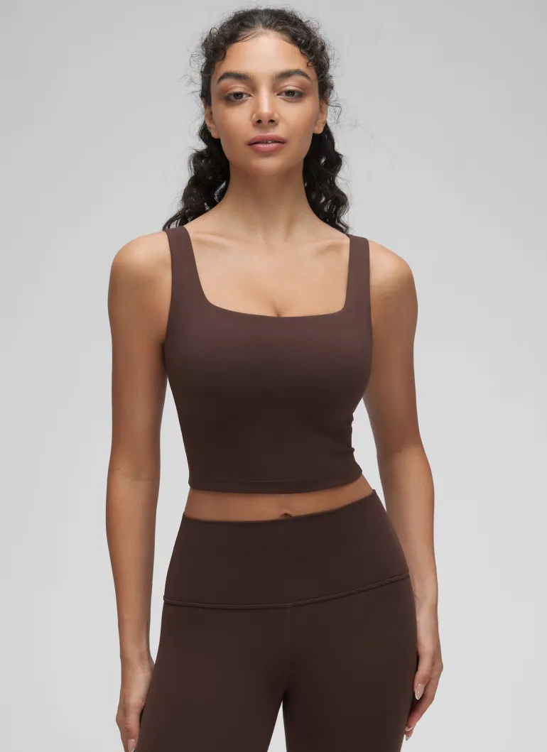Butterluxe Square Neck Built in Bra Tank