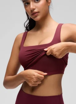 Butterluxe Square Neck Built in Bra Tank
