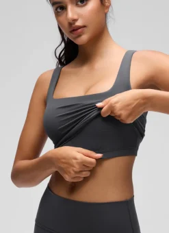 Butterluxe Square Neck Built in Bra Tank