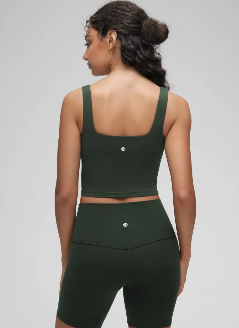 Butterluxe Square Neck Built in Bra Tank
