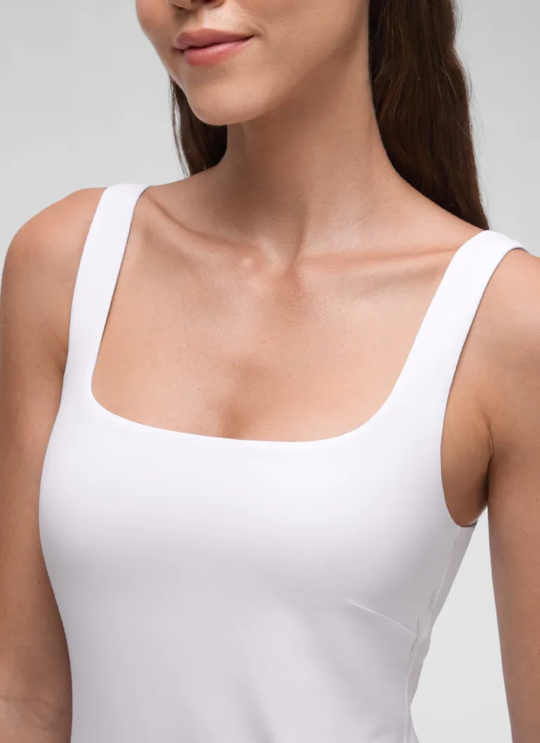 Butterluxe Square Neck Shelf Bra Dress