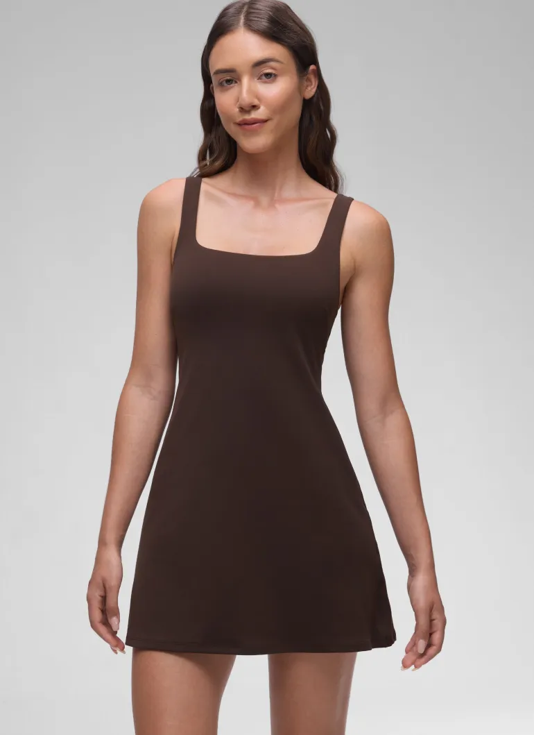 Butterluxe Square Neck Shelf Bra Dress