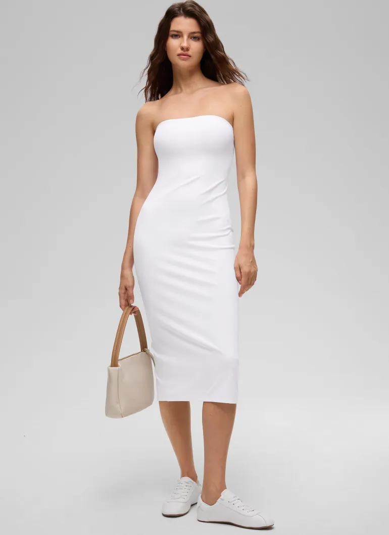 Butterluxe Strapless Bodycon Midi Dress