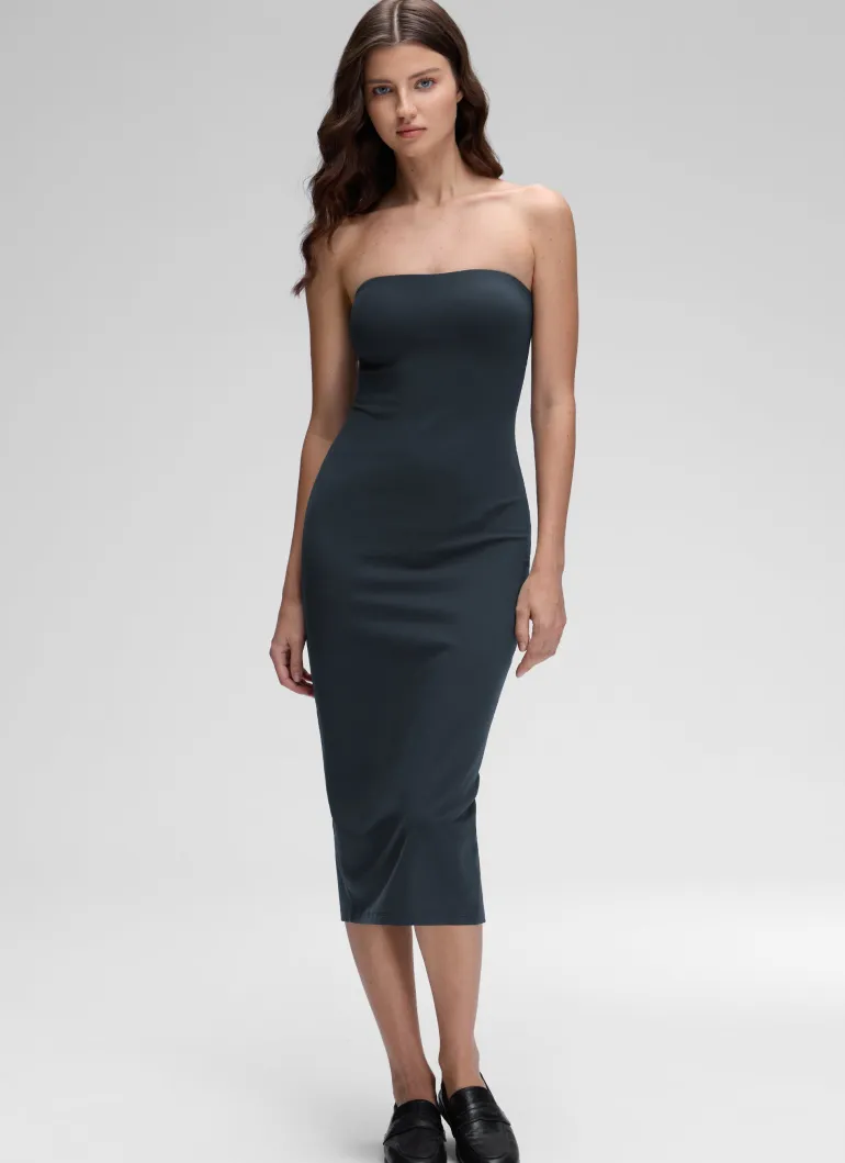 Butterluxe Strapless Bodycon Midi Dress