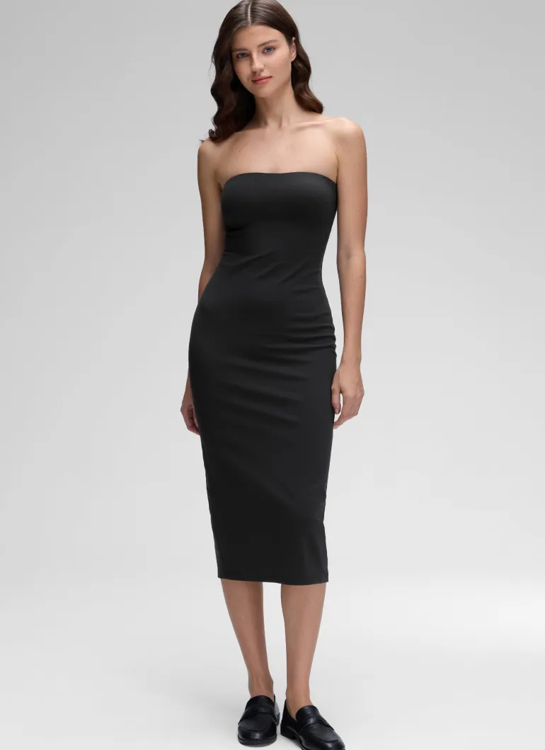 Butterluxe Strapless Bodycon Midi Dress