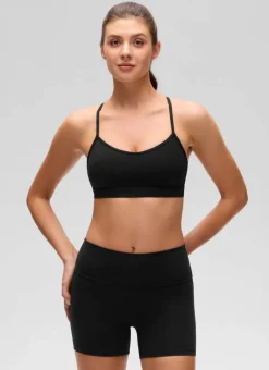 Butterluxe Thin Strap Cross Back Sports Bra