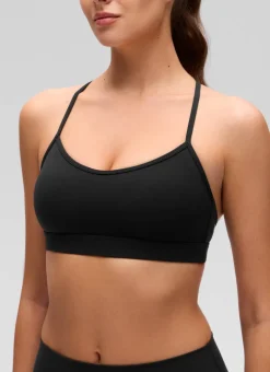 Butterluxe Thin Strap Cross Back Sports Bra