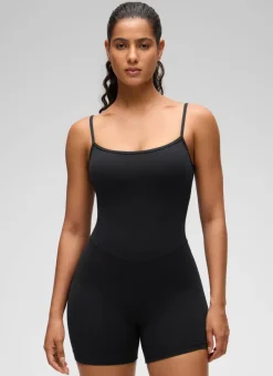 Butterluxe Thin Strap Shorts Bodysuit 4''