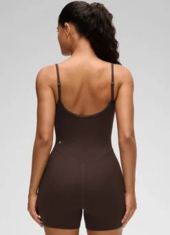 Butterluxe Thin Strap Shorts Bodysuit 4''