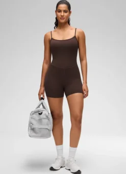Butterluxe Thin Strap Shorts Bodysuit 4''