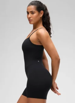 Butterluxe Thin Strap Shorts Bodysuit 4''