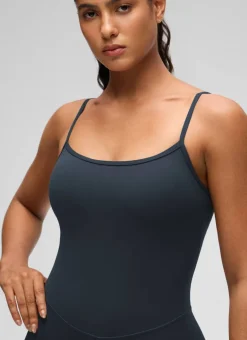Butterluxe Thin Strap Shorts Bodysuit 4''