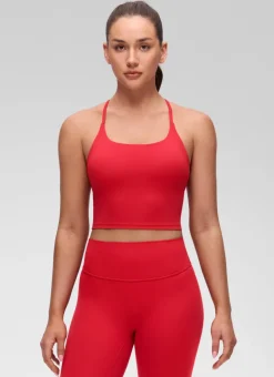 Butterluxe Twist Cross Back Built in Bra Tank