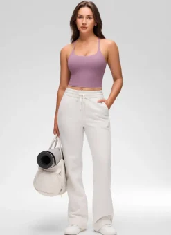 Butterluxe Twist Cross Back Built in Bra Tank