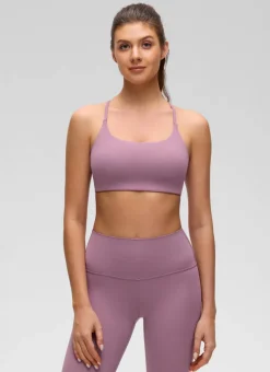 Butterluxe Twist Cross Back Sports Bra