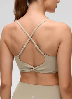 Butterluxe Twist Cross Back Sports Bra