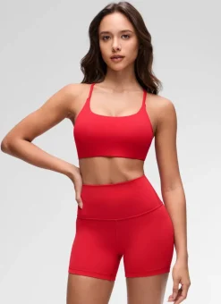 Butterluxe Twist Cross Back Sports Bra