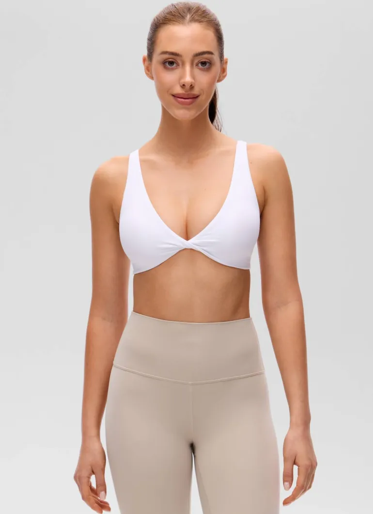 Butterluxe Twist V Neck U Back Sports Bra