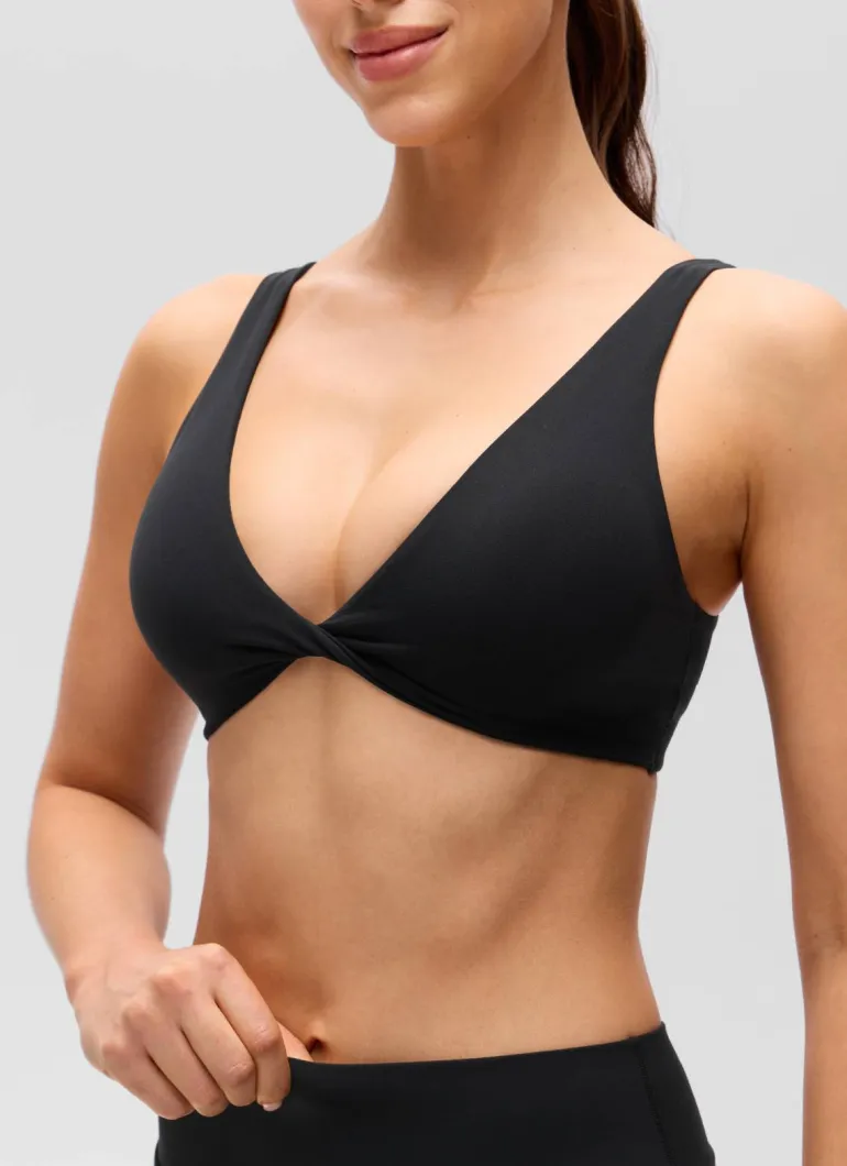 Butterluxe Twist V Neck U Back Sports Bra