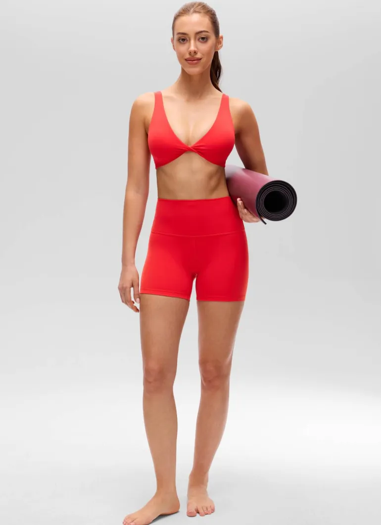 Butterluxe Twist V Neck U Back Sports Bra