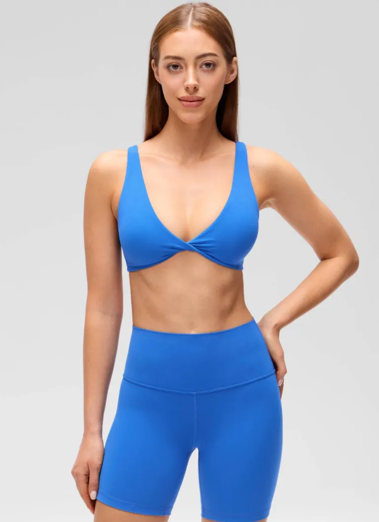 Butterluxe Twist V Neck U Back Sports Bra