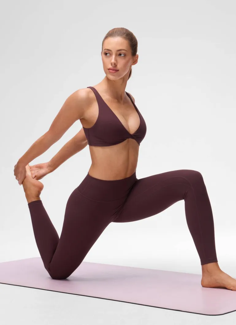 Butterluxe Twist V Neck U Back Sports Bra