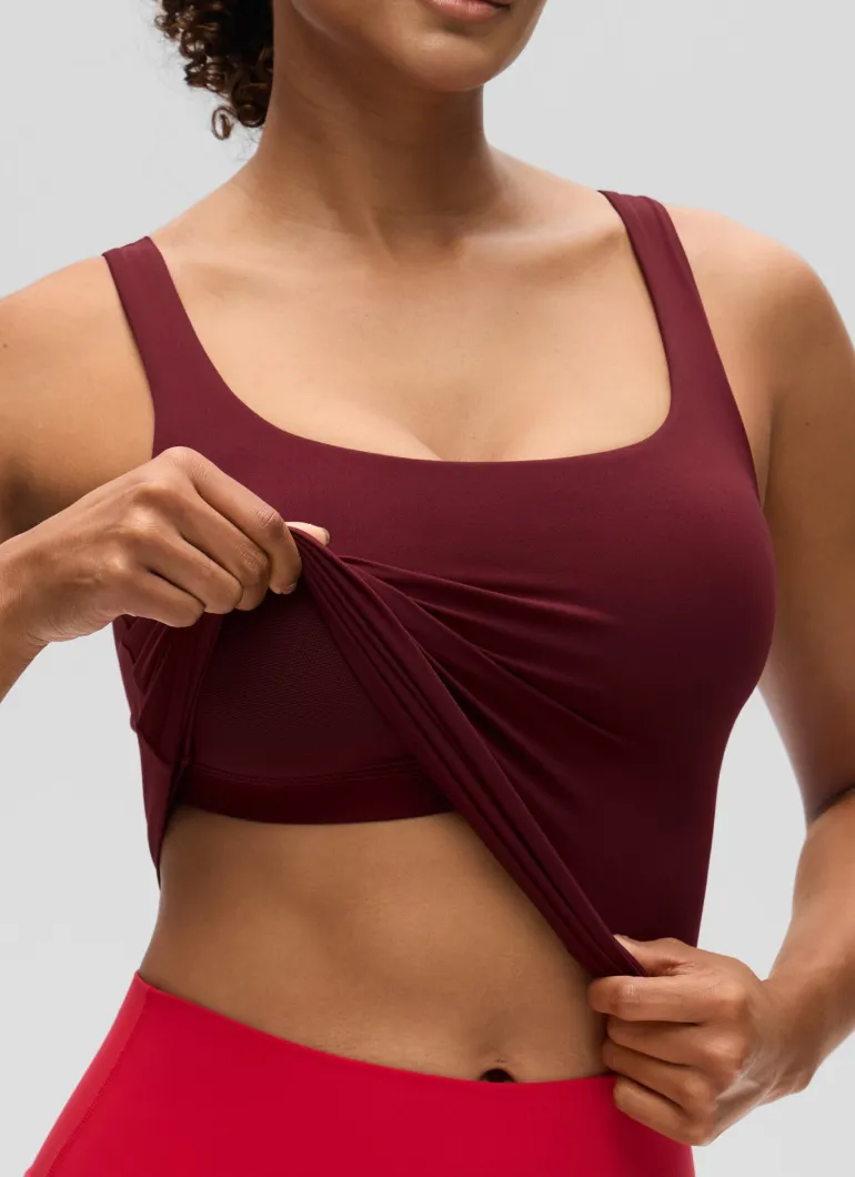 Butterluxe U Neck Built in Bra Tank
