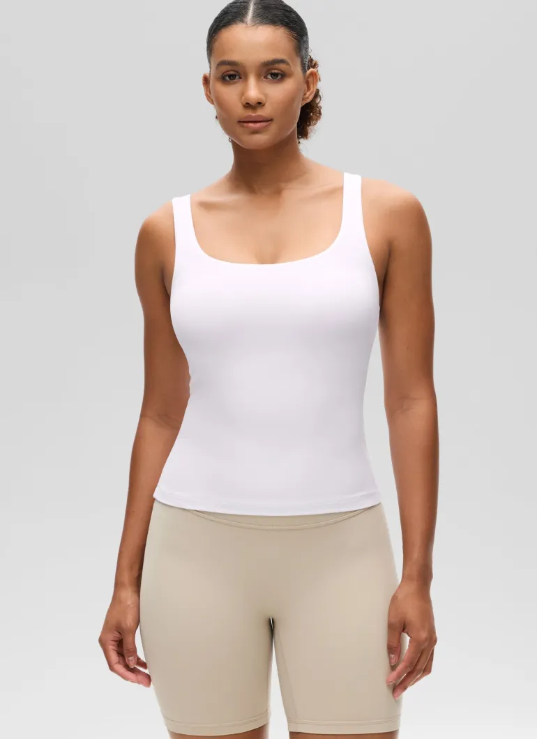 Butterluxe U Neck Built in Bra Tank