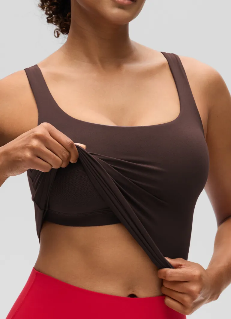 Butterluxe U Neck Built in Bra Tank