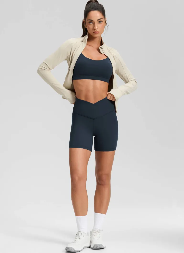 Butterluxe V Cross Waist Shorts 5"