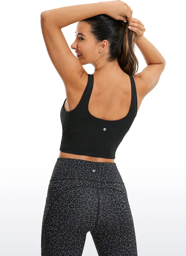 Butterluxe V Neck Built in Bra Tank