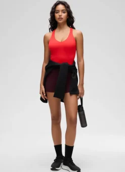Butterluxe V Neck Racerback Shelf Bra Tank