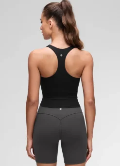 Butterluxe V Neck Racerback Shelf Bra Tank