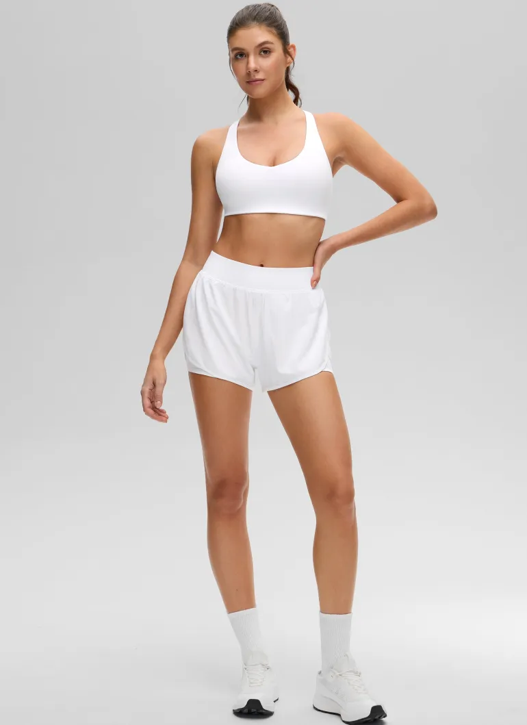 Butterluxe V Neck Racerback Sports Bra