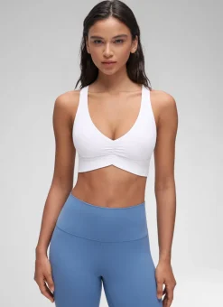 Butterluxe V Neck Ruched Longline Bras