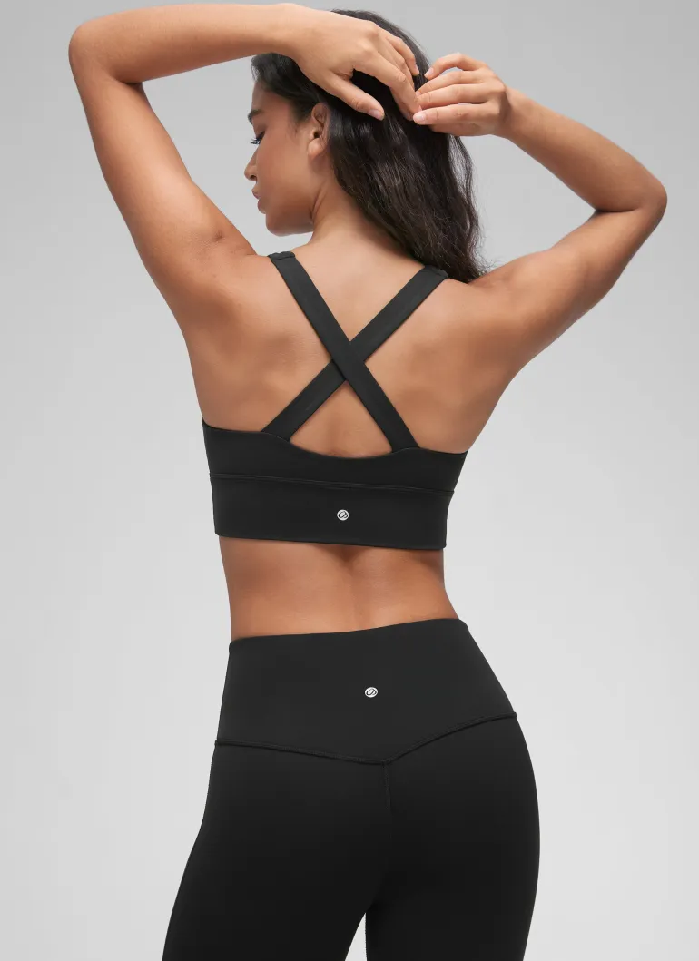 Butterluxe V Neck Ruched Longline Bras