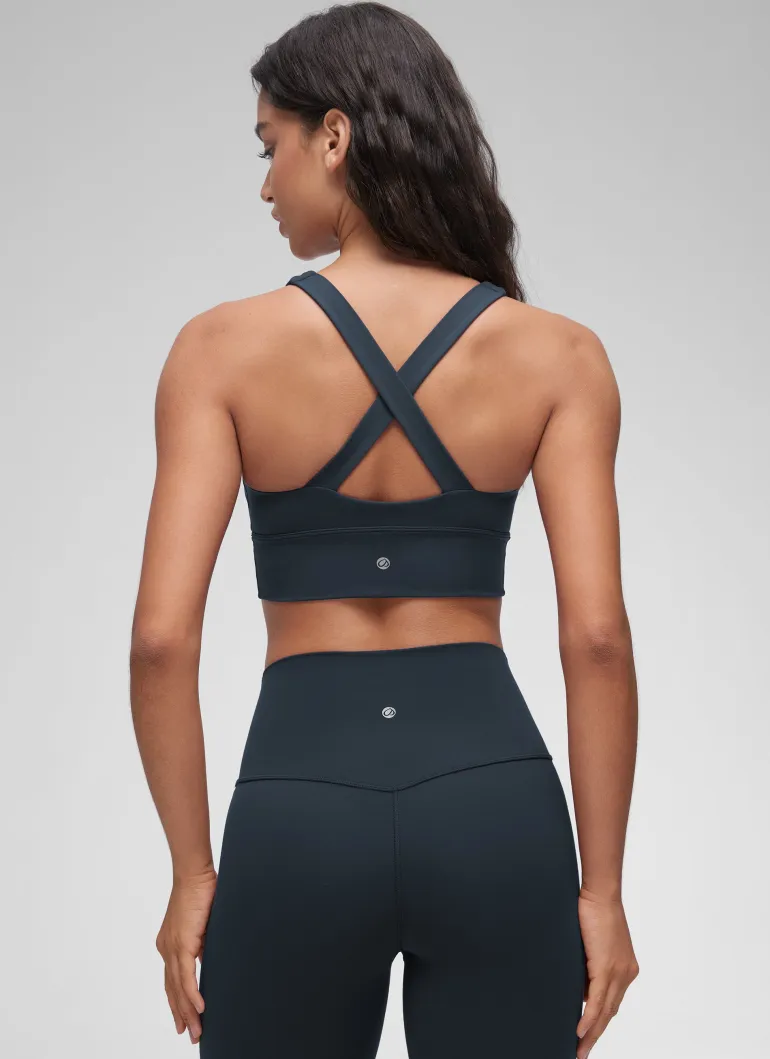 Butterluxe V Neck Ruched Longline Bras