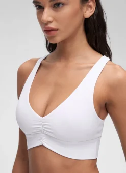Butterluxe V Neck Ruched Longline Bras
