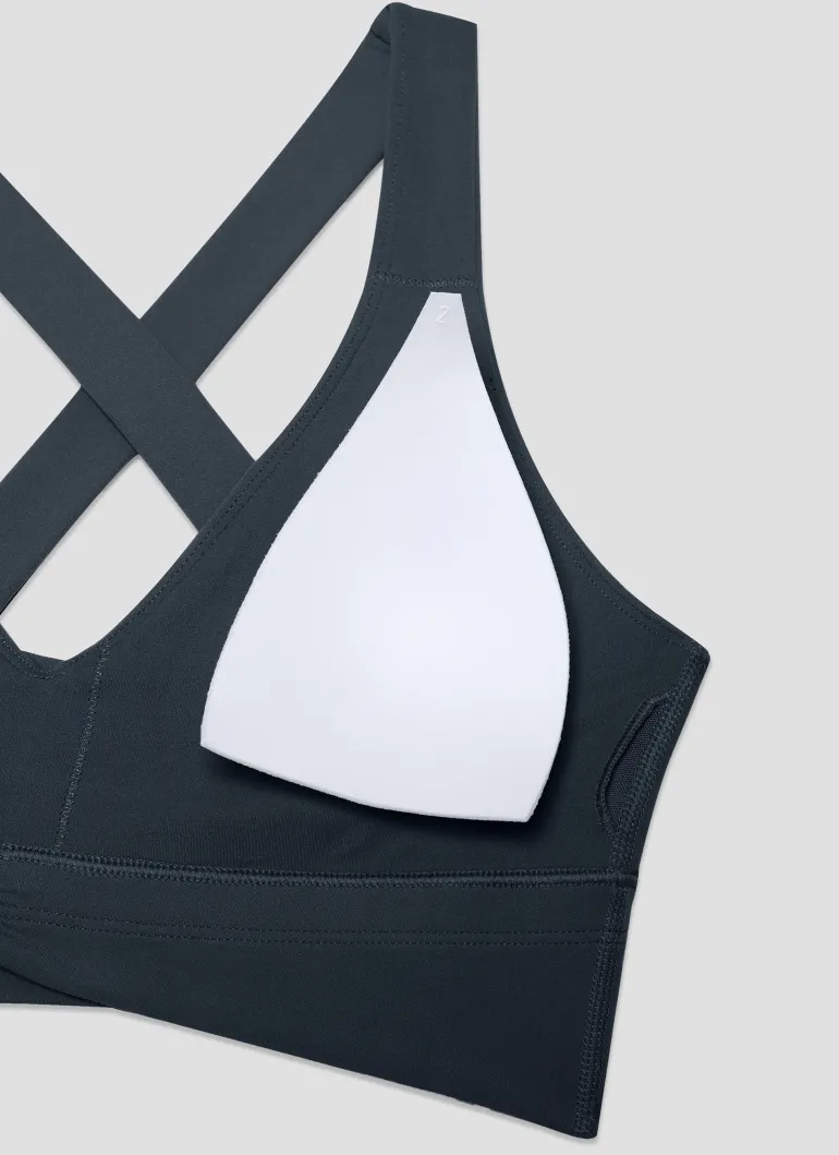 Butterluxe V Neck Ruched Longline Bras