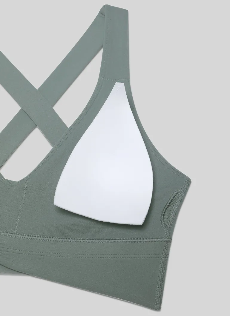 Butterluxe V Neck Ruched Longline Bras