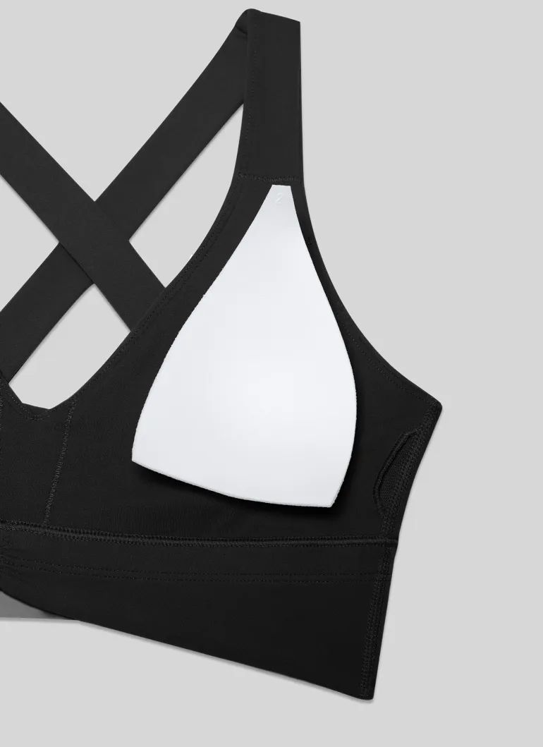 Butterluxe V Neck Ruched Longline Bras