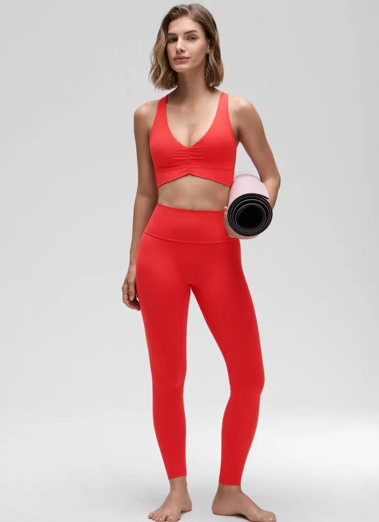 Butterluxe V Neck Ruched Longline Bras