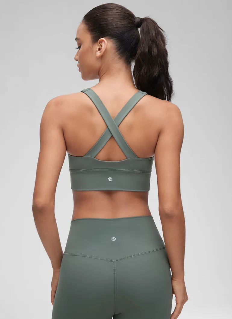 Butterluxe V Neck Ruched Longline Bras
